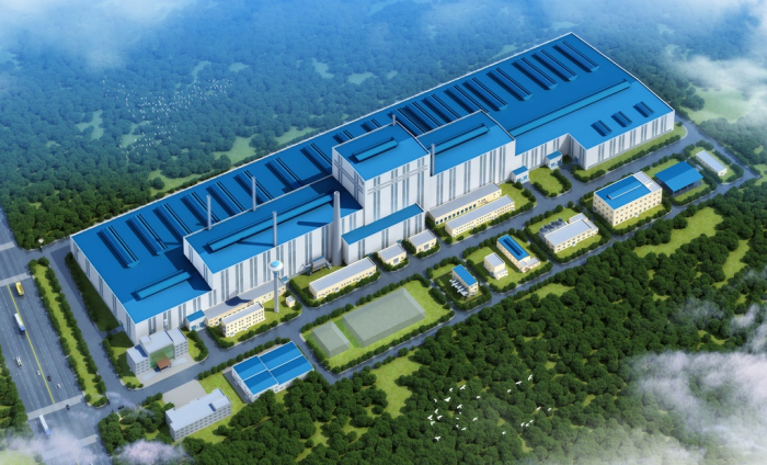 A　blueprint　of　HBIS-POSCO　Joint　venture's　automotive　steel　sheet　plant　in　China　(Courtesy　of　POSCO)