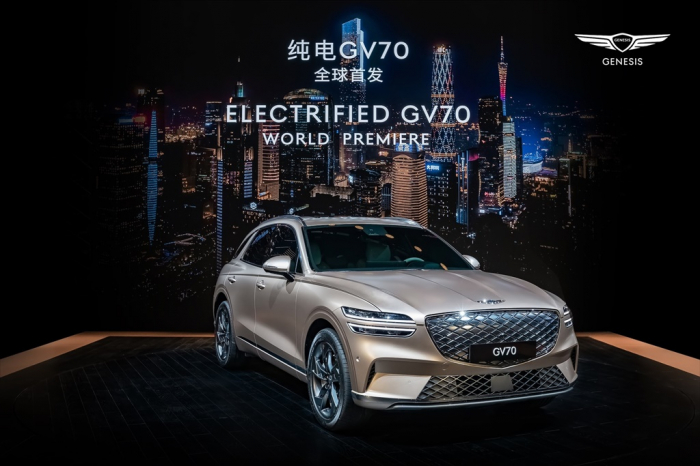 Hyundai's　Electrified　GV70　premiered　at　the　Guangzhou　International　Automobile　Exhibition　in　China　last　November