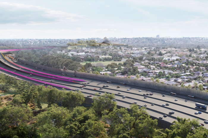 Artist's impression of the completed Primary Package of the North East Link project (Courtesy of the Victoria State Government)