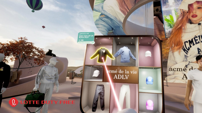 Lotte　Duty　Free's　virtual　fitting　room　at　CES　2022