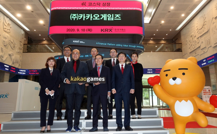 Following　its　Kosdaq　debut　in　Sept　2020,　Kakao　Games　is　now　one　of　the　largest　stocks　on　the　bourse.