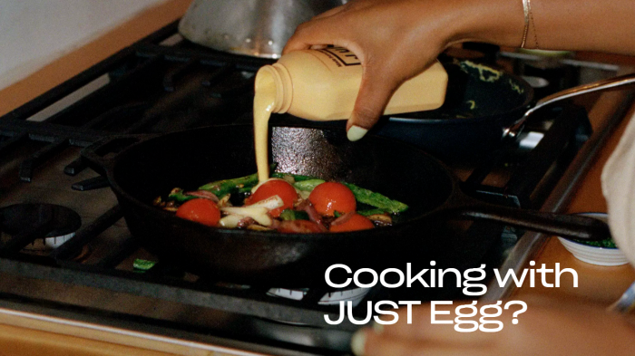 Just Eat develops and markets plant-based egg substitutes. Source: Eat Just website