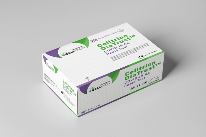 Rapid　COVID-19　test　kit　DiaTrust™,　jointly　developed　by　Humasis　and　Celltrion 