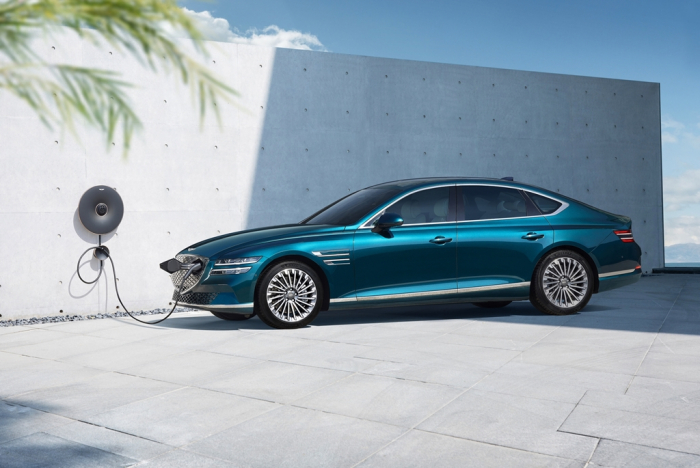 Hyundai Motor's Electrficed G80, the EV version of the Genesis sedan
