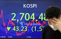 Ukraine woes, global tightening knock down Asian stocks