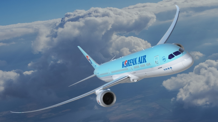 Korean　Air's　eco-friendly　Boeing　787-9　plane