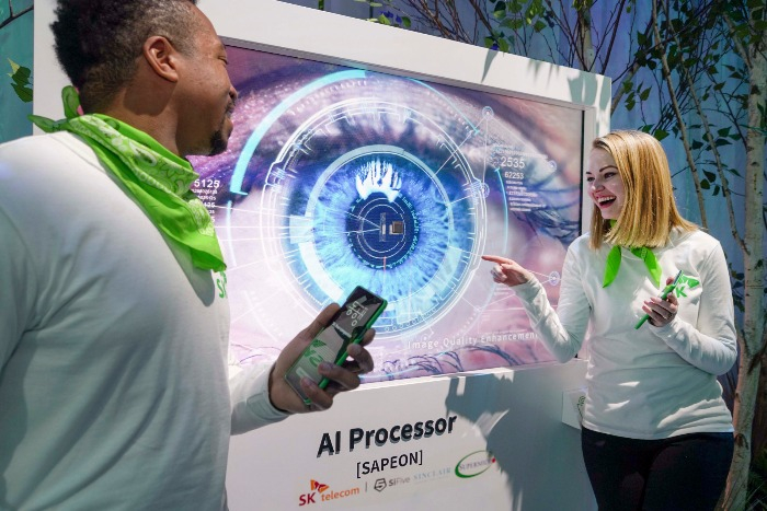 AI processor SAPEON's booth at CES 2022