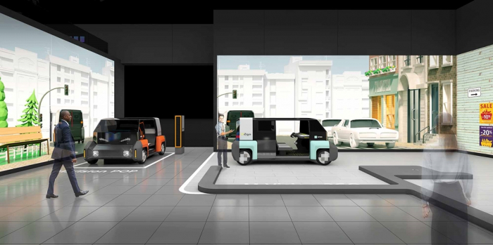 Hyundai Mobis showcased two future mobility concept cars via the metaverse at CES 2022