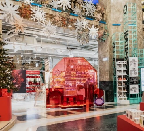 Dear Dahlia store at Galeries Lafayette in Paris, France