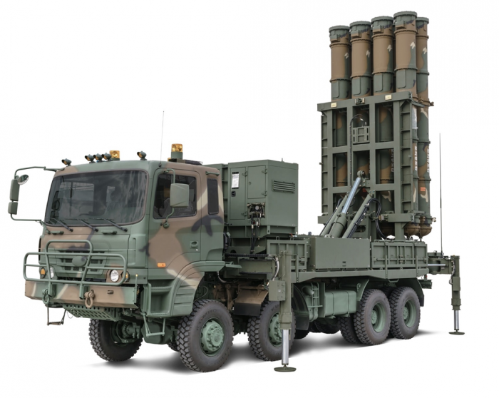 LIG　Nex1's　mid-range　surface-to-air　missile　(M-SAM)　system　Cheongung