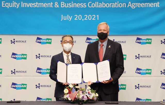 Doosan　and　NuScale　Power　sign　an　equity　investment　and　business　collaboration　agreement