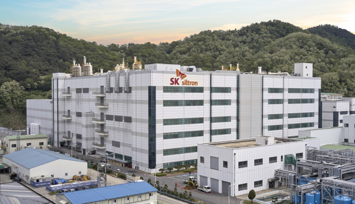 SK　Siltron’s　silicon　wafer　plant　in　Gumi,　North　Gyeongsang　Province