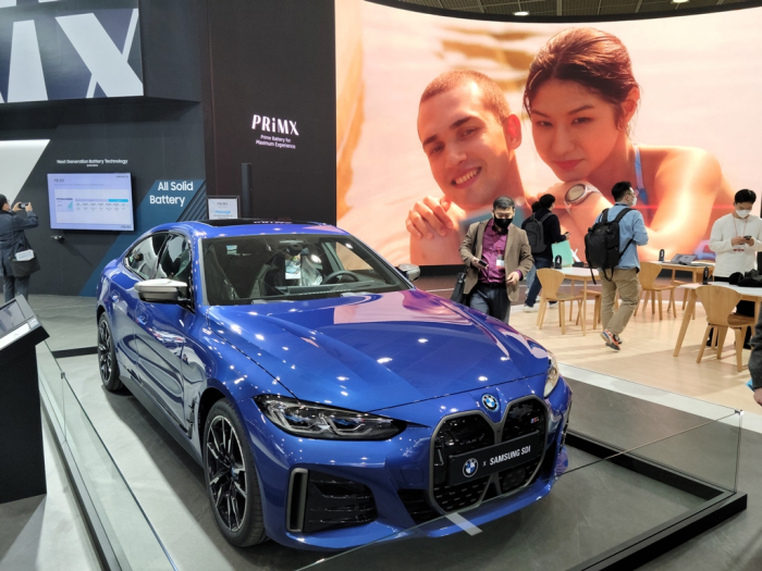 BMW equipped with Samsung SDI's PRiMX batteries