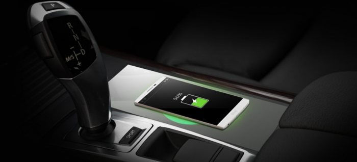 LG　Electronics’　automotive　wireless　smartphone　charging　system　(Courtesy　of　LG　Electronics)