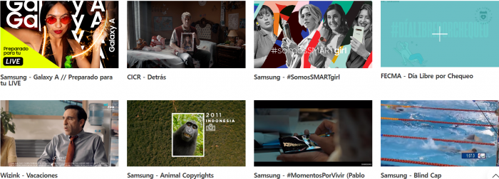 Cheil Worldwide's advertising portfolio in Spain (Courtesy of Cheil Worldwide)