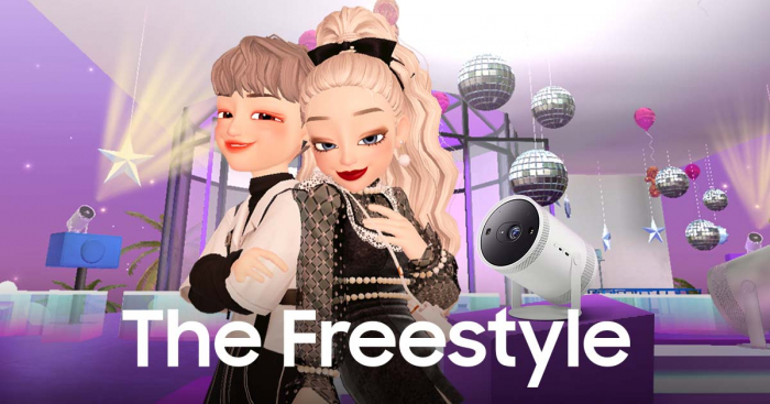 Samsung Electronics showcased a new line of mobile phones with foldable screens on Zepeto in February