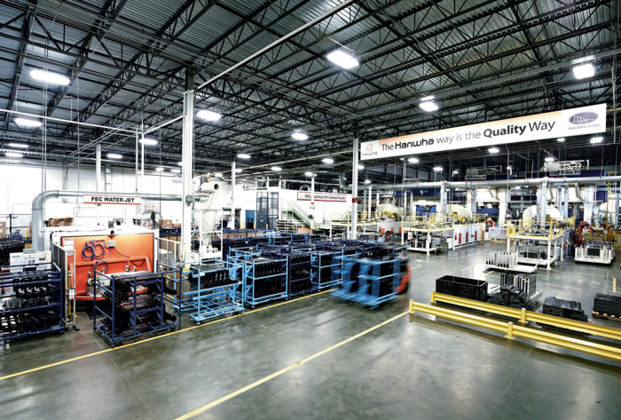 Hanwha’s　US　automotive　component　materials　plant　in　Alabama　(Courtesy　of　Hanwha　Solutions)