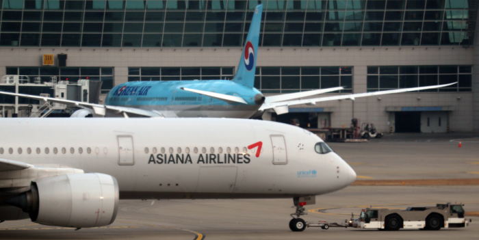 Aircraft　stationed　at　Incheon　International　Airport