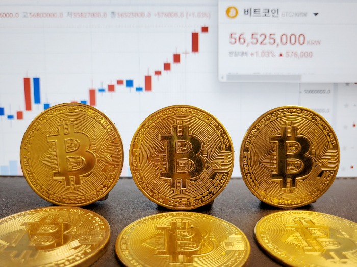 Visual representation of Bitcoin
