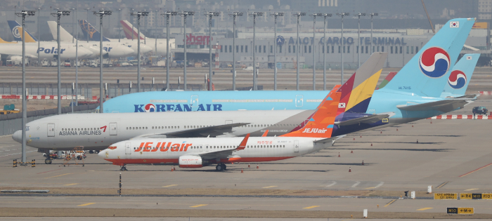 Aircraft　stationed　at　Incheon　International　Airport