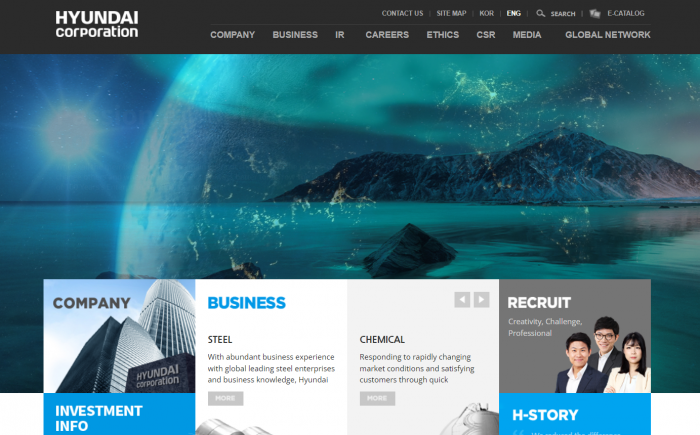 Hyundai　Corporation　website 
