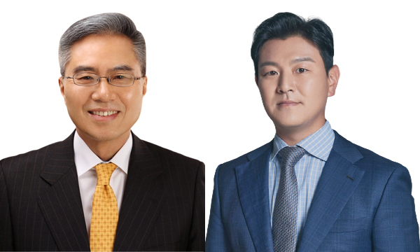 Ha Yung-Ku (left) was named chairman of Blackstone's Korean office and Chris Kim (right) was tapped as real estate head of Blackstone Korea