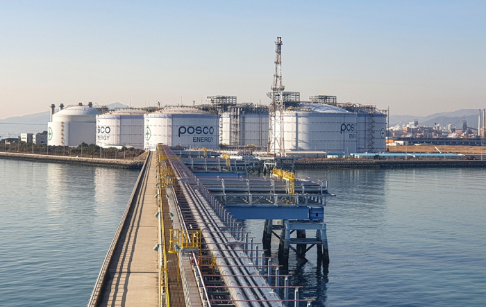 POSCO　Energy's　LNG　terminal　in　Gwangyang