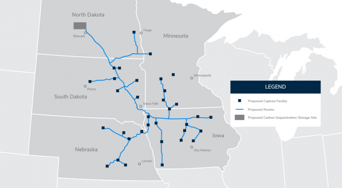 A　US　bioethanol　CCS　project,　in　which　SK　E&S　participates,　runs　through　the　midwestern　region
