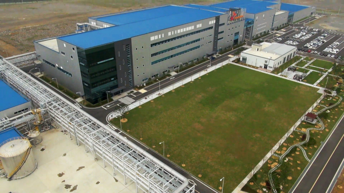 SK　On's　battery　plant　in　Seosan,　Chungcheon　Province,　South　Korea