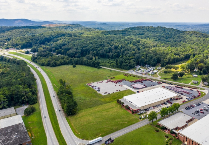 An aerial view of the TYM factory grounds in Georgia, US (Courtesy of TYM)