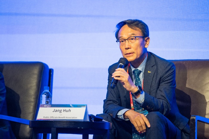 Huh　Jang,　CIO　at　POBA,　speaks　at　ASK　2022