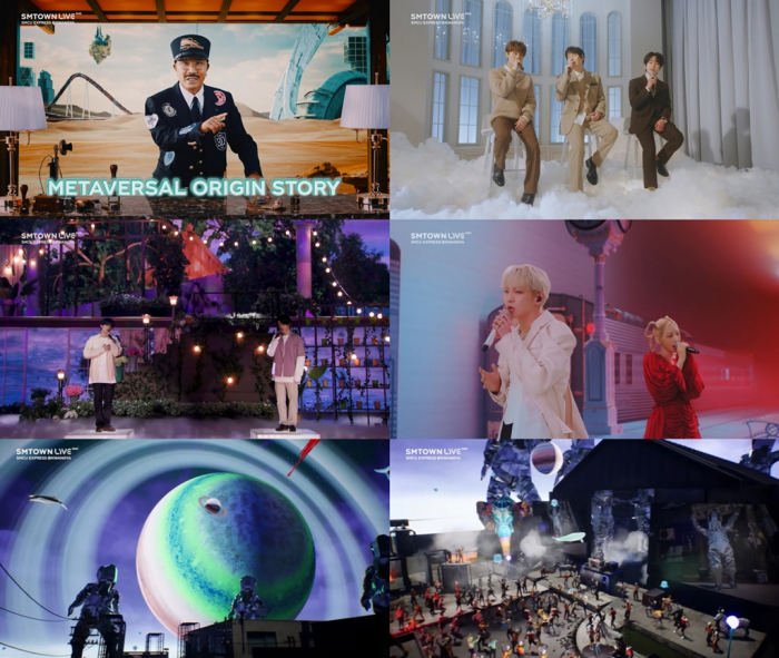 SM Town Live 2022: SMCU Express at Kwangya, SM Entertainment's online live concert held on Jan. 1, 2022 (Courtesy of SM Entertainment)