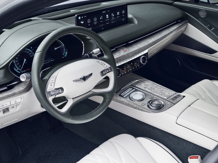 Interior of Hyundai Motor's Electrified G80