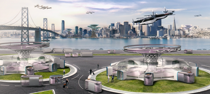 Visual representation of Hyundai Motor Co.'s blueprint for air taxi business (Courtesy of Hyundai Motor Company)