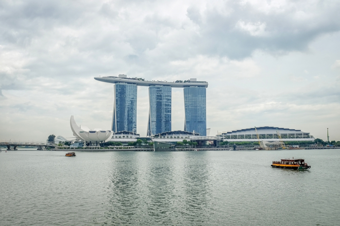 Marina　Bay　Sands　in　Singapore,　built　by　Ssangyong　E&C