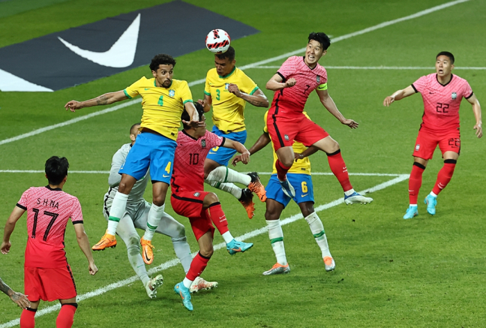 South　Korea　is　humbled　by　Brazil　in　a　pre-World　Cup　friendly　on　Thursday