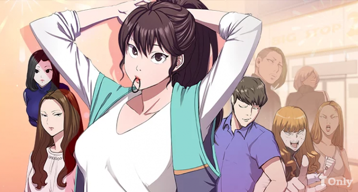 Toptoon’s webtoon She’s Too Much for Me. The webcomic was made into a popular drama series Backstreet Rookie in South Korea. (Courtesy of Toptoon Plus)
