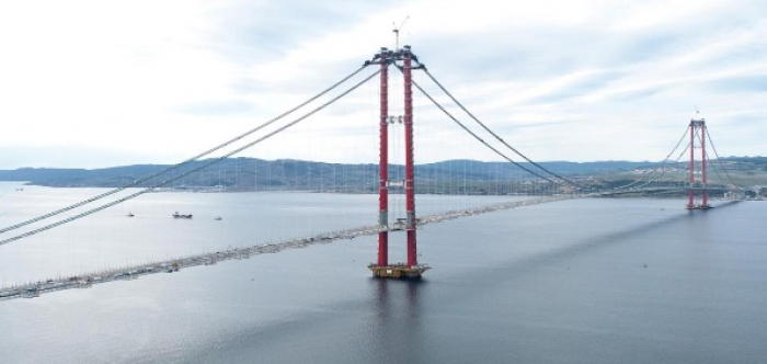The　1915　Çanakkale　Bridge　in　Turkey,　the　world's　longest　suspension　bridge,　was　completed　in　February　2022　by　SK　Ecoplant　and　other　builders