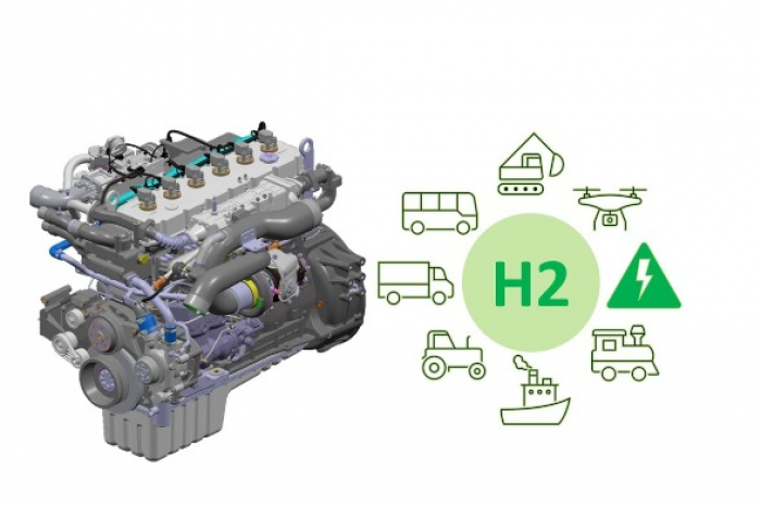 Hyundai　Doosan　Infracore's　hydrogen　engine　(Courtesy　of　Hyundai　Doosan　Infracore)