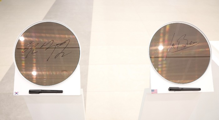 Samsung's gate-all-around technology-based semiconductor wafers were signed by President Yoon Suk-yeol and US President Joe Biden in May 2022