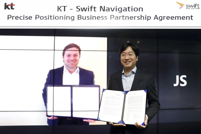 KT and Swift Navigation sign a precise positioning business partnership agreement