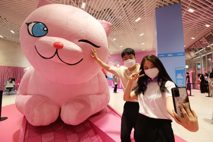 A Yanolja pop-up store in Seoul, South Korea