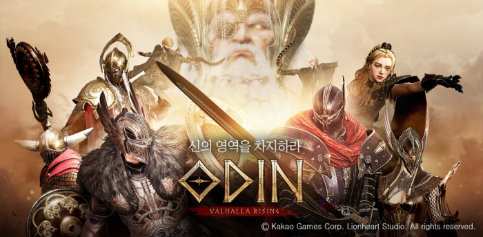 Odin:　Valhalla　Rising,　released 　by　Kakao　Games,　is　Korea's　top　mobile　game