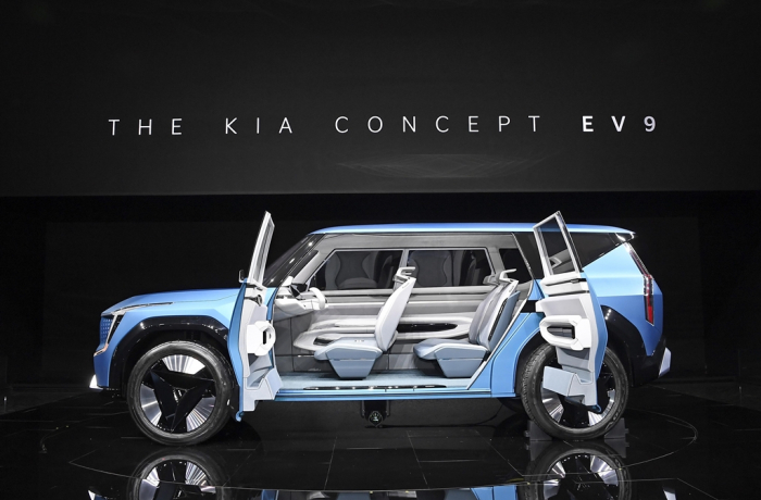 The　Kia　concept　EV9　at　the　Busan　Motor　Show