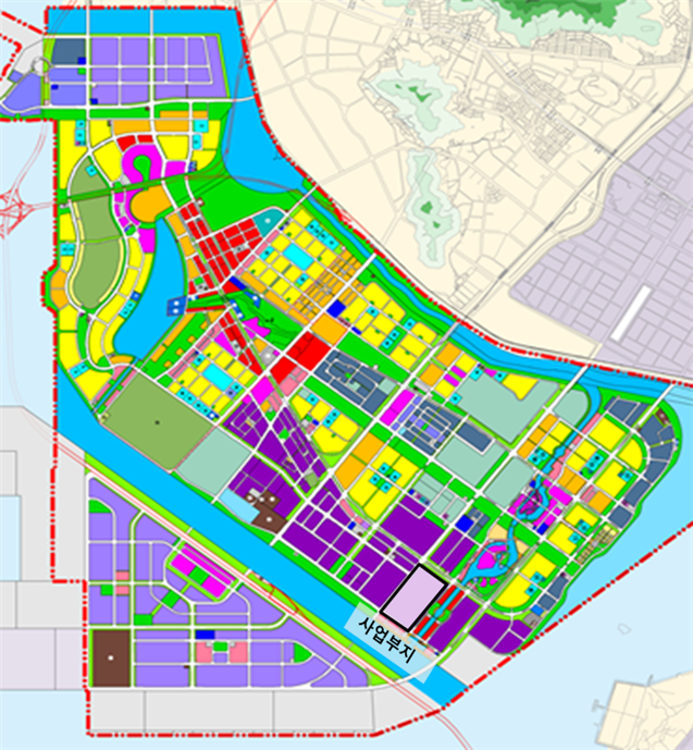 The location map for Samsung Biologics' second bio campus in Songdo, Incheon