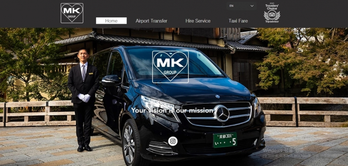 Japan's　Kyoto-based　MK　Taxi
