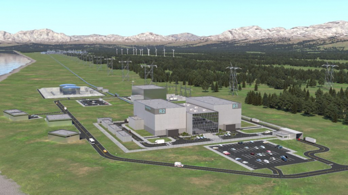 Illustration　of　an　IMSR　cogeneration　plant　supplying　an　industrial　facility　(Courtesy　of　Terrestrial　Energy)