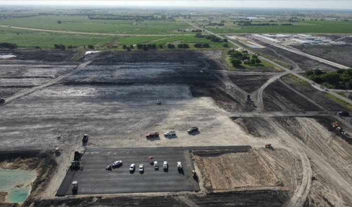 Land　for　Samsung's　new　chip　plant　in　Taylor,　Texas　(Courtesy　of　Samsung)
