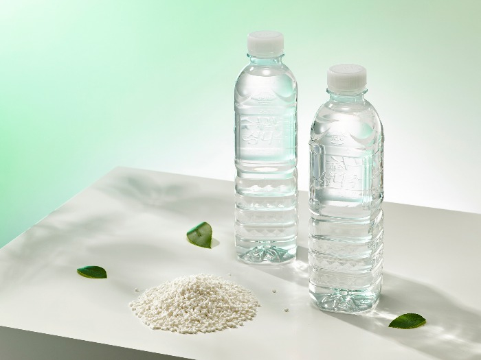 SK Chemicals' chemically recycled PET bottles