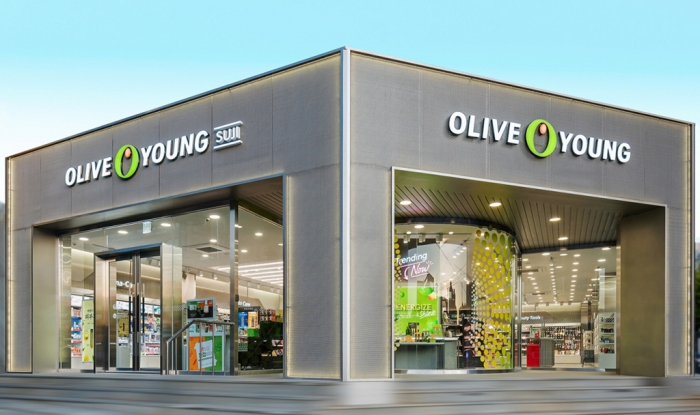 CJ Olive Young's store in South Korea
